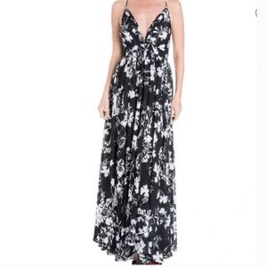 MEGHAN LA Enchanted Garden Floral Maxi Dress Sz L